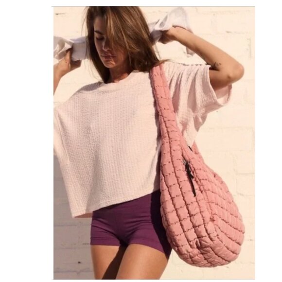 FP Movement Quilted Carryall - Pink Ballet Slipper - Picture 5 of 12